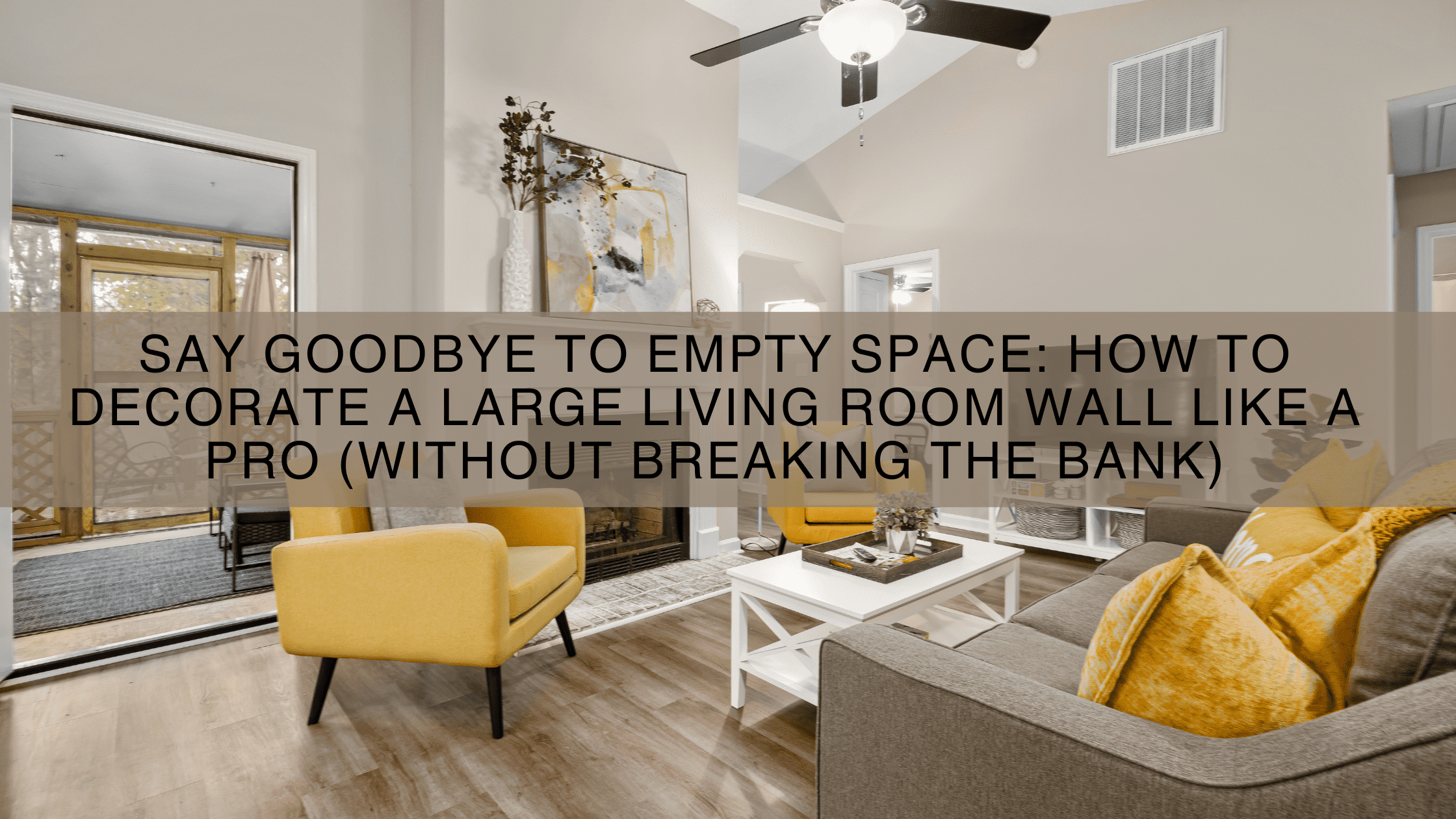 how to decorate a large wall in living room