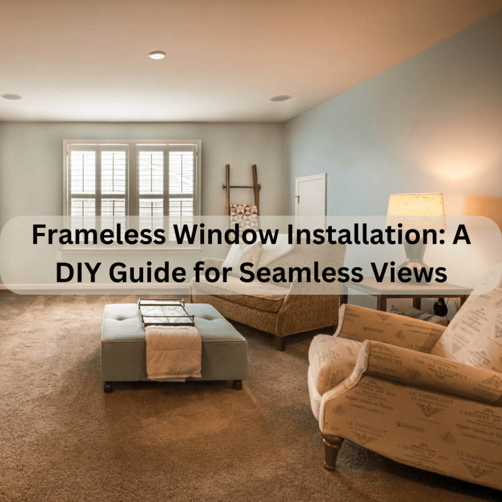 how to install a window without a frame