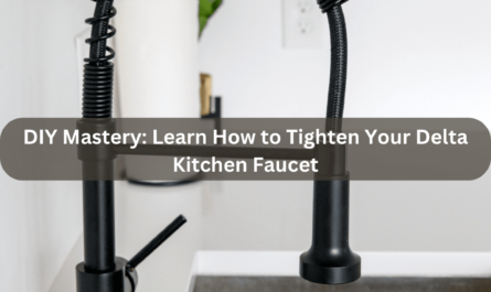 how to tighten a delta kitchen faucet