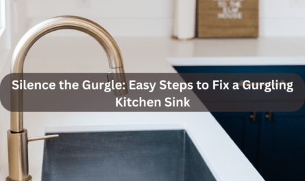how to fix a gurgling kitchen sink
