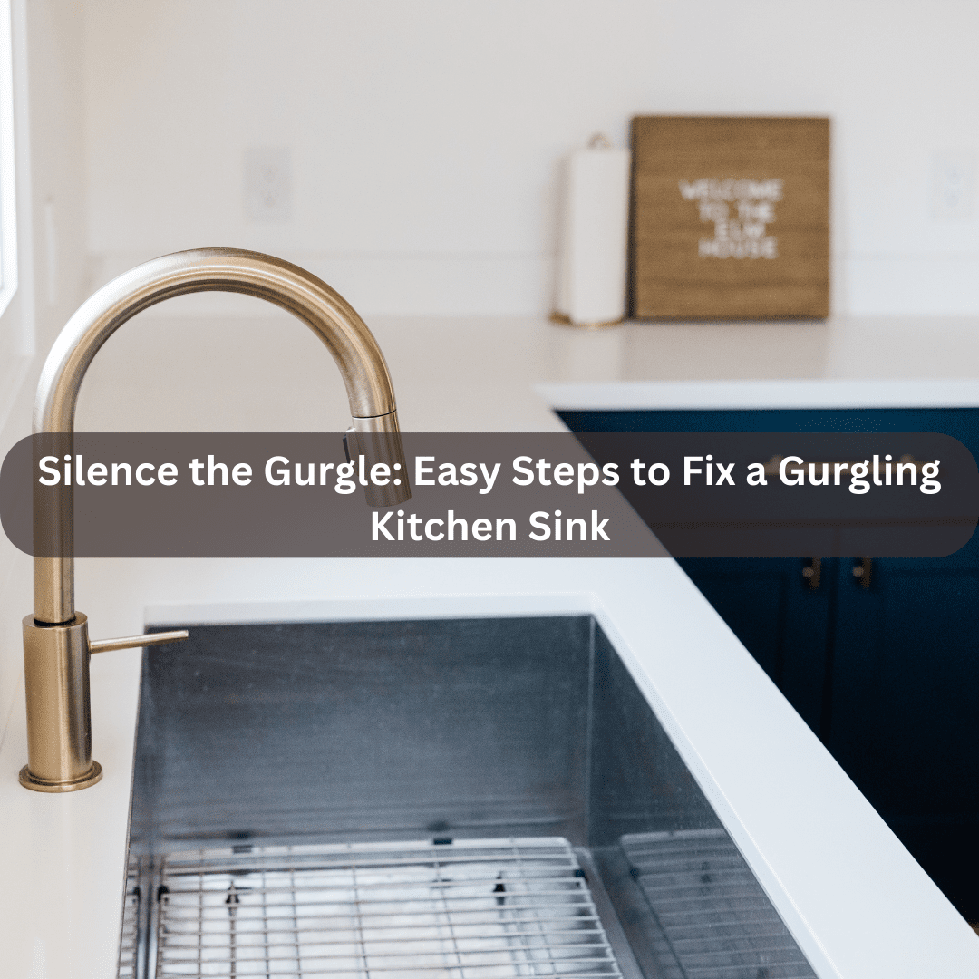 how to fix a gurgling kitchen sink